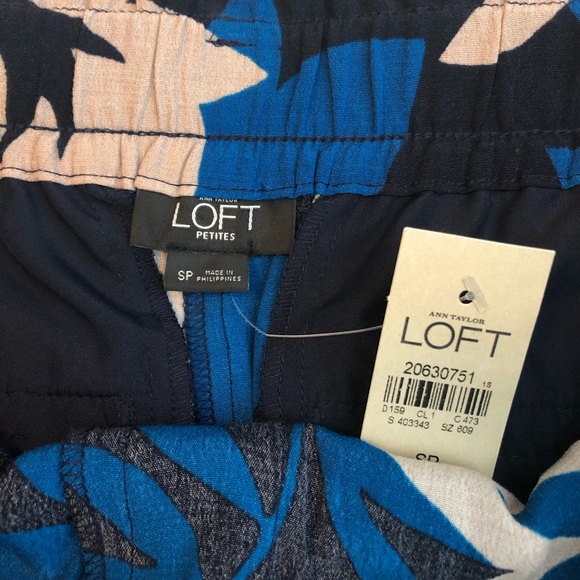 NWT LOFT bold print wide leg pants - Picture 5 of 6
